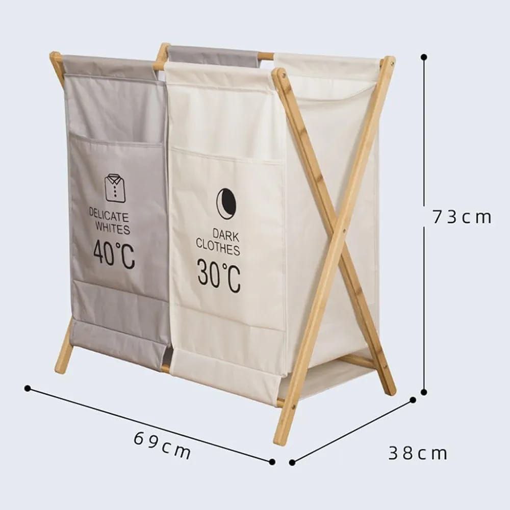 Panier à Linge Pliable Grande Capacité et Structure Robuste