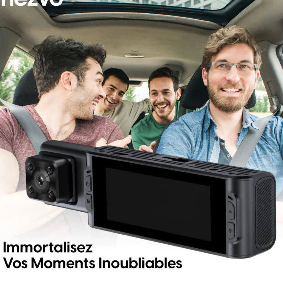 NESTOđCamĂ©ra de Tableau de Bord 3 CamĂ©ras â Vision Nocturne et HD 1080P