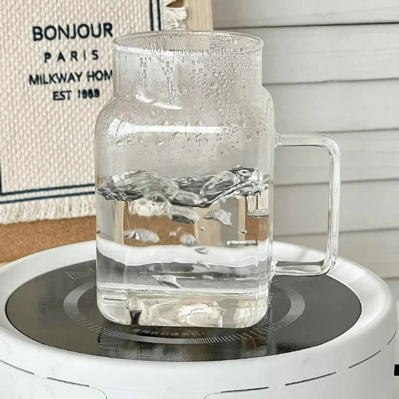 Tasse à Café Créative avec Paille et Couvercle