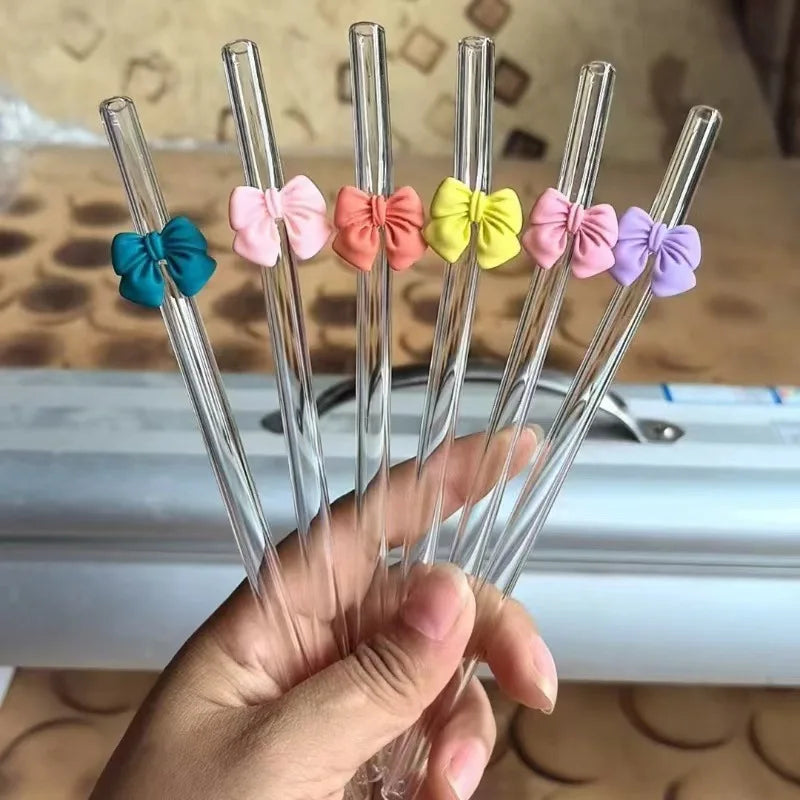 6 Tasse en Verre à Bulles Multicolore