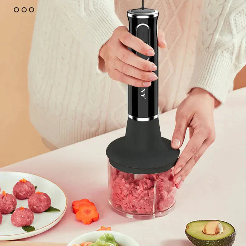 Mixeur Plongeant 4 en 1 Avec Socle En Inox Hand Mixer