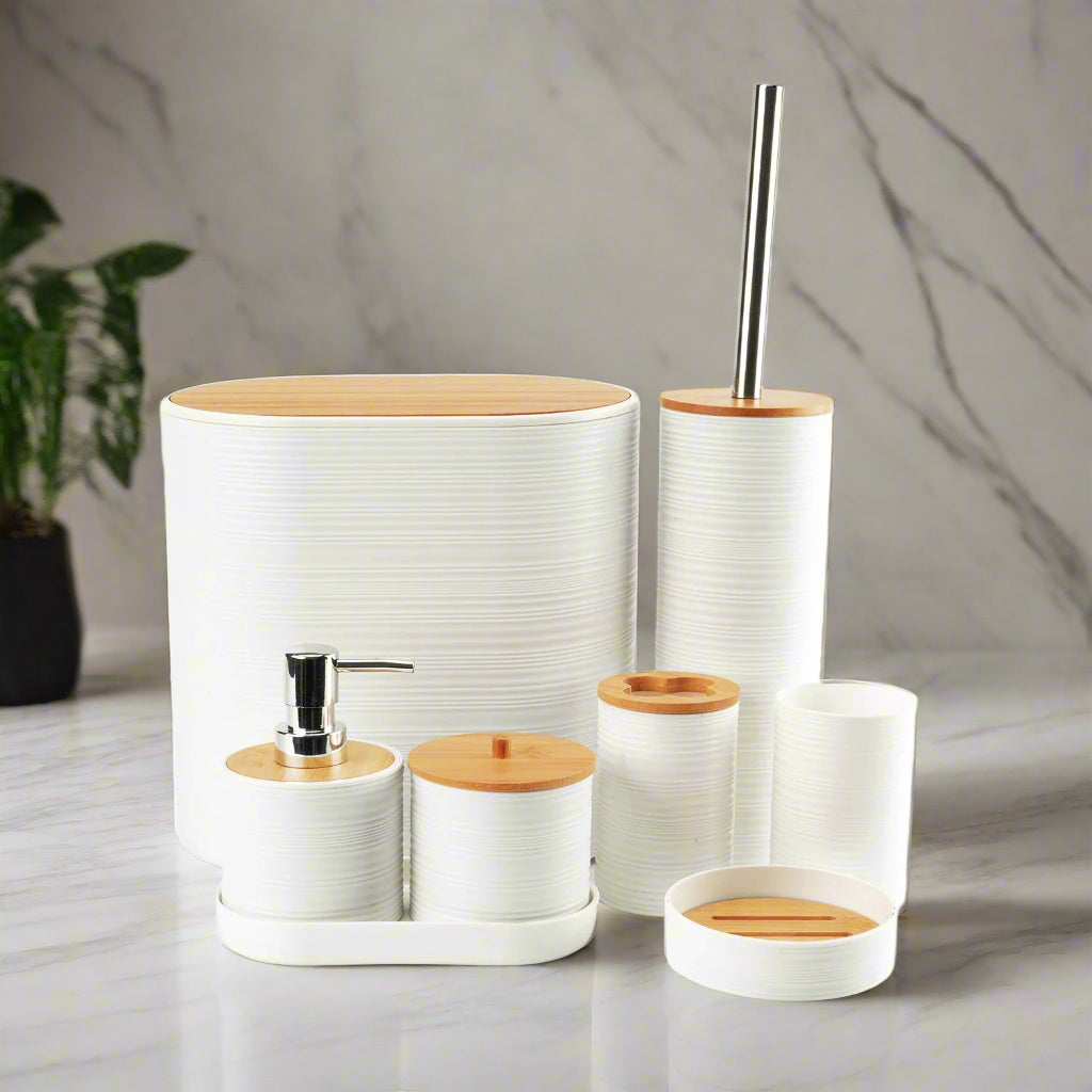 ModerneMall-Set Salle de Bain Bambou Luxe