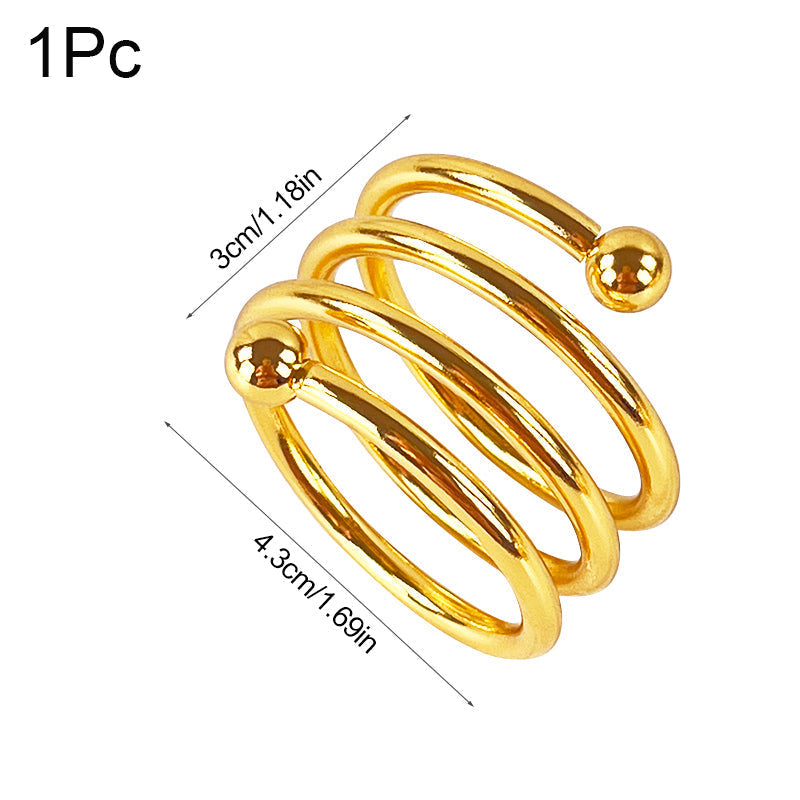 Lot de 6 anneaux de serviette en mariage, et décoration de table à manger