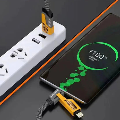 NESTO 🍁Câble 4-en-1 Ultra Rapide – Lightning, Micro USB et Type-C