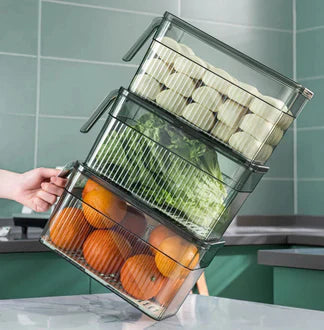 3 Boîtes de Rangement Alimentaire Hermétiques et Empilables