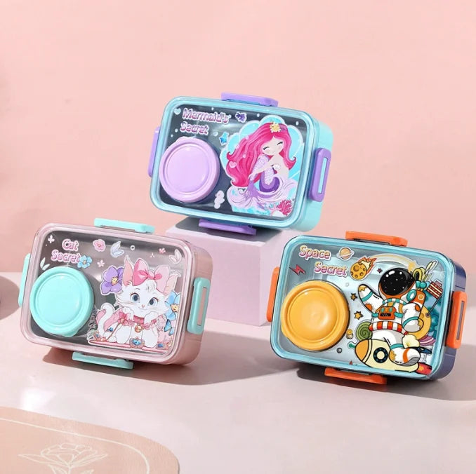 Boîte à lunch mignonne en acier inoxydable