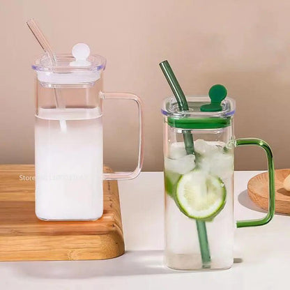 Tasse Carrée en Verre de 400 ml