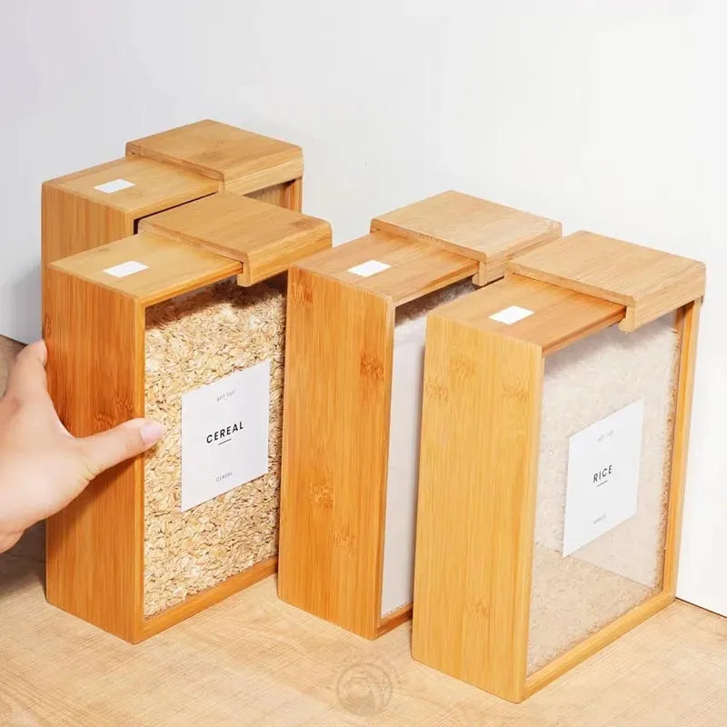 Distributeur de Nourriture en Bambou