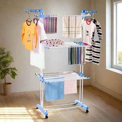 ModerneMall-Sèche-Linge Pliable 3 Niveaux