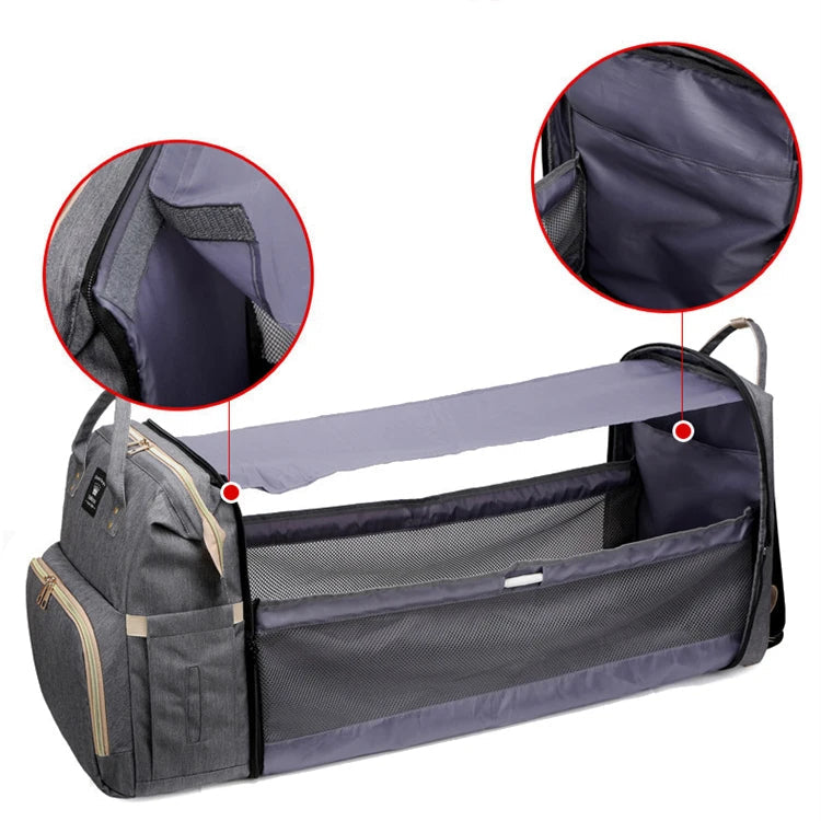 Sac à Dos à Langer Multifonction 3 en 1 avec Table à Langer Intégrée