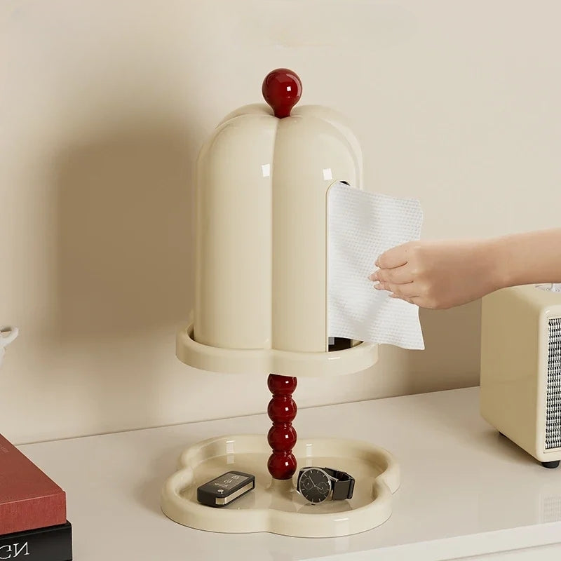 Boîte à Mouchoirs Rétro Française | Design Café Chic | Organisateur Papier de Luxe