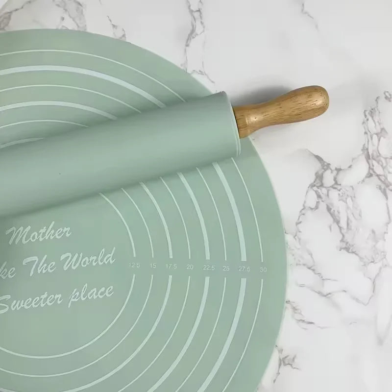 Tapis de Pâte avec Échelle 📏 – Ensemble 2 Pièces