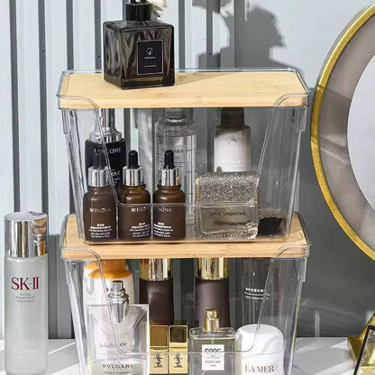 Panier Organisateur Empilable en Acrylique Transparent