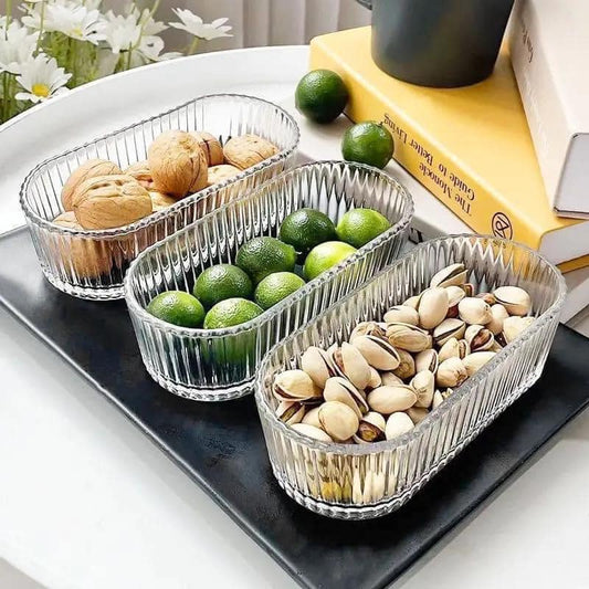 3 Organisateur transparent en verre –  cuisine moderne