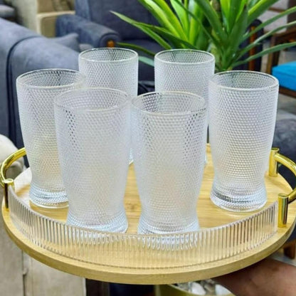 6 Verres Transparents – Élégance Intemporelle et Simplicité Moderne