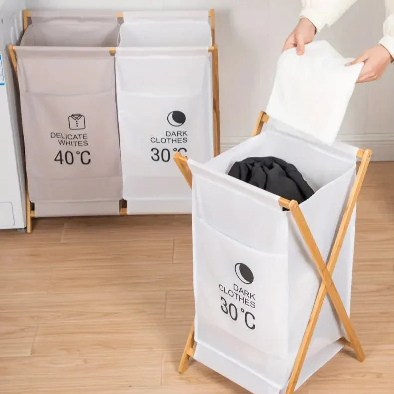 Panier à Linge Pliable Grande Capacité et Structure Robuste