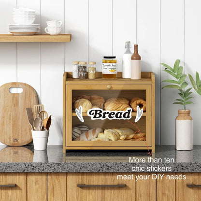 Panier de Fruits en Bois à 2 Niveaux