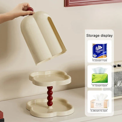 Boîte à Mouchoirs Rétro Française | Design Café Chic | Organisateur Papier de Luxe