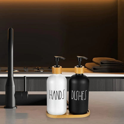 Distributeur de Savon Manuel avec Plateau