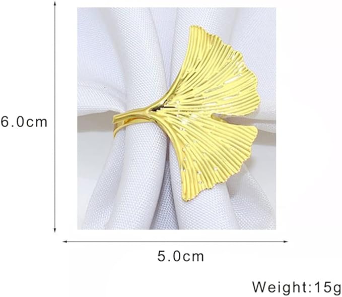 Lot de 6 anneaux de serviette en  mariage, et décoration de table à manger