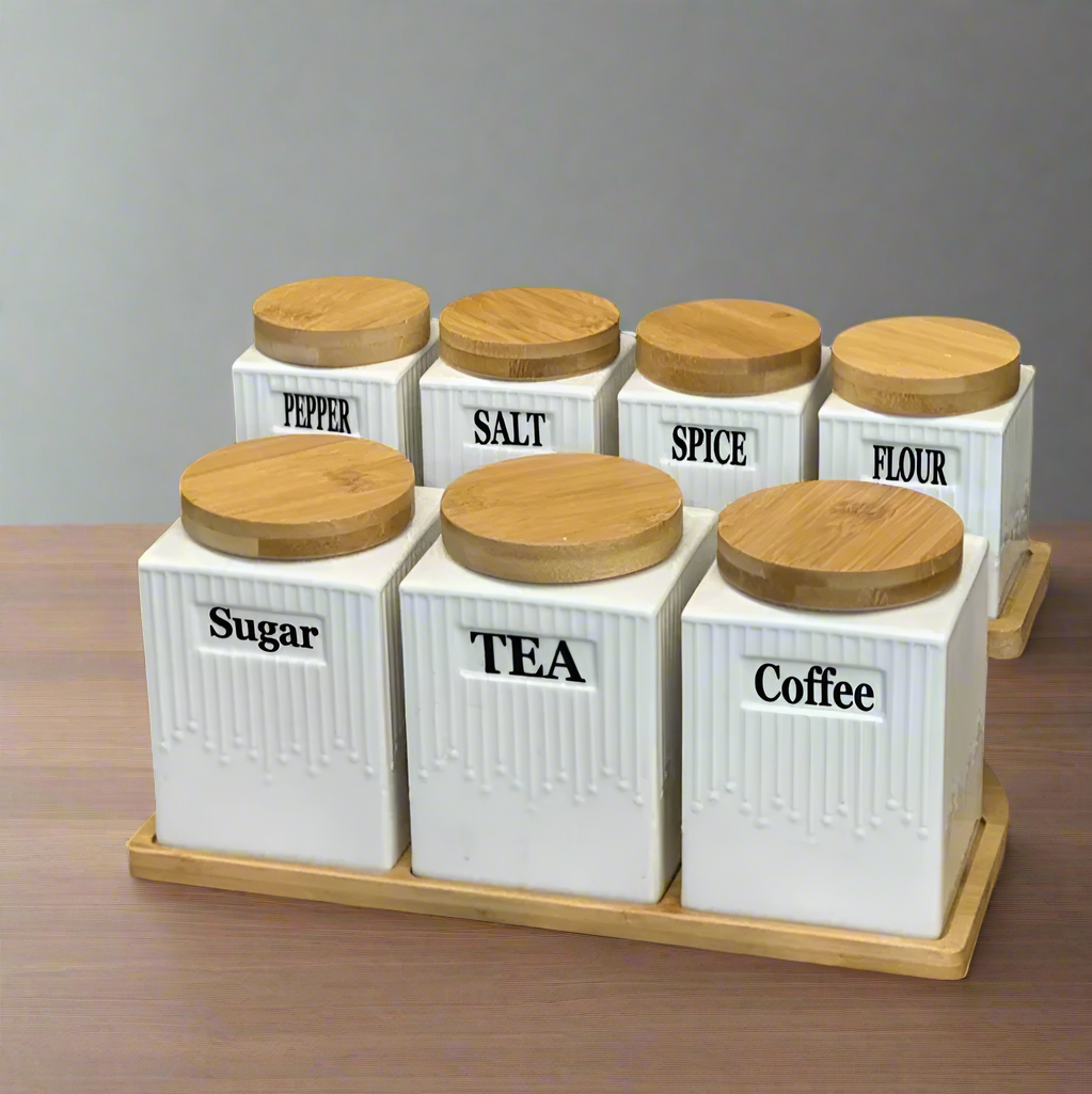 ModerneMall-Ensemble de 7 Pots en Céramique