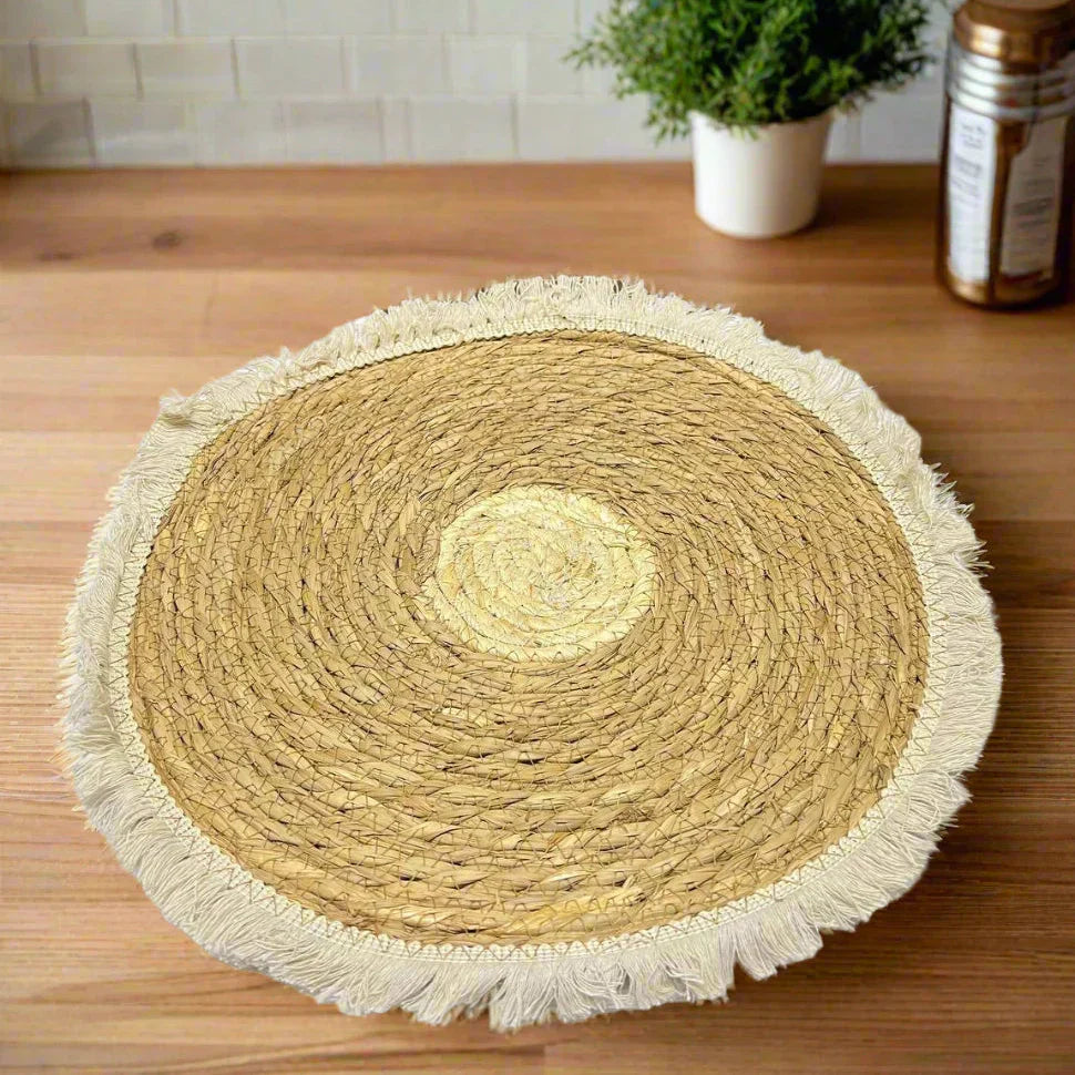 Table Ronds en Chanvre & Coton – Style Bohème Chic