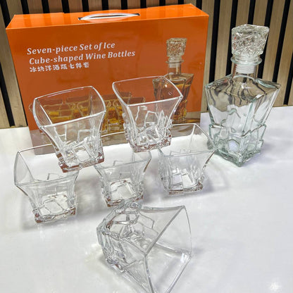 Ensemble Carafe à Jus en Verre 7 Pièces