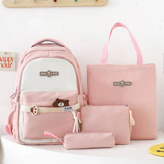 Set Scolaire 4 Pièces – Sac à Dos & Accessoires