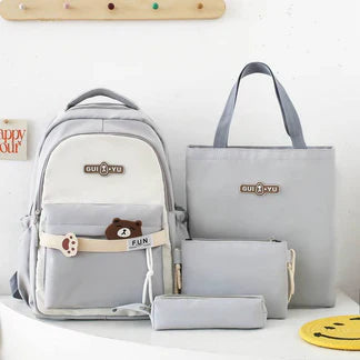 Set Scolaire 4 Pièces – Sac à Dos & Accessoires