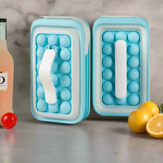 Moule à Glaçons Compact avec Poignée – 2 Piece