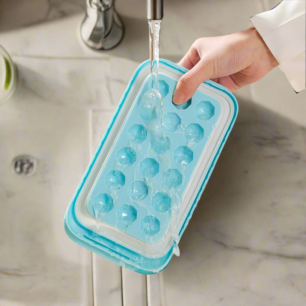 Moule à Glaçons Compact avec Poignée – 2 Piece