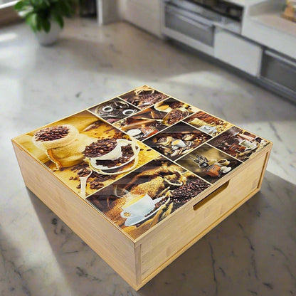 Organisateur de Sachets de Thé en Bambou