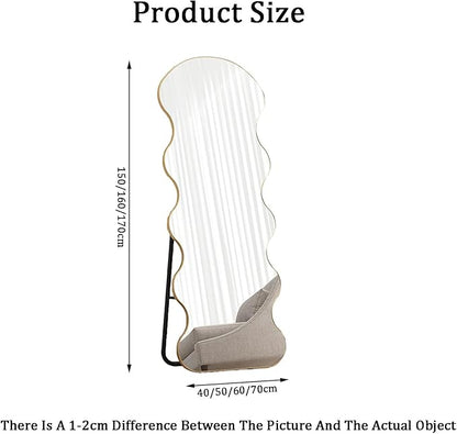 Miroir sur Pied Pleine Longueur 160 x 60 cm –160 x 50 cm – Style Coréen Moderne