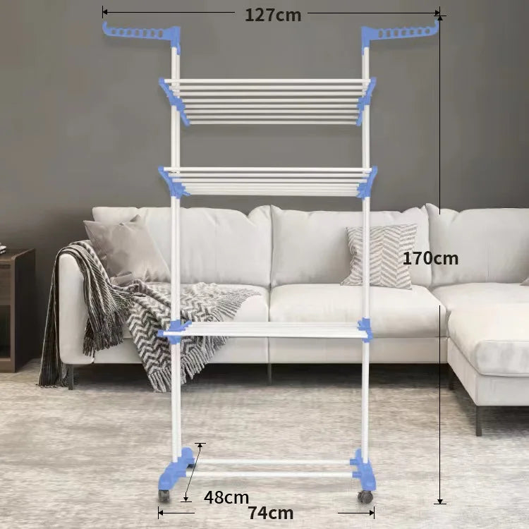 ModerneMall-Sèche-Linge Pliable 3 Niveaux