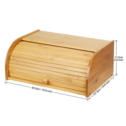 Boîte à Pain en Bois pour un Comptoir Organisé