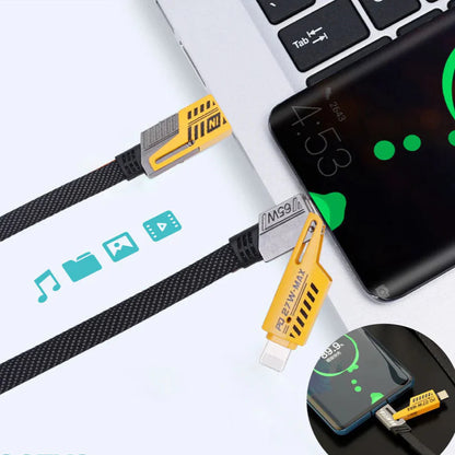 NESTO 🍁Câble 4-en-1 Ultra Rapide – Lightning, Micro USB et Type-C