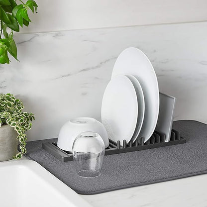 Tapis Porte-Vaisselle et Porte-Cuillère en Silicone