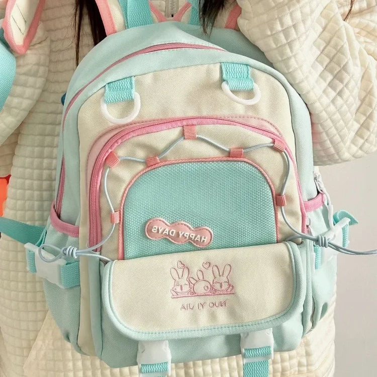 HAPPY DAYS CUTE BUNNY BACKPACK🏷️