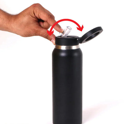 NESTO 💧 Bouteille Isotherme avec Support Téléphone – Acier Inoxydable