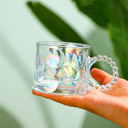 Tasse à café design moderne en verre transparent