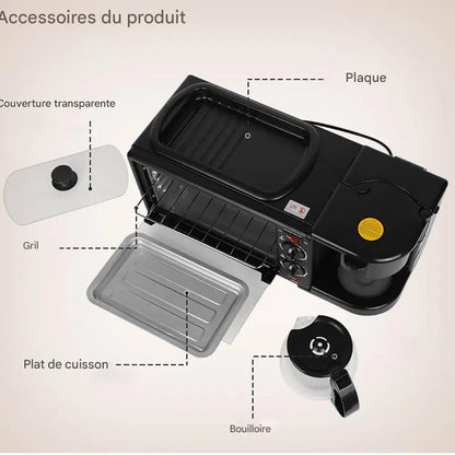 NESTO 🍞☕ KENWOOD Machine à Petit-Déjeuner Multifonction 3 en 1