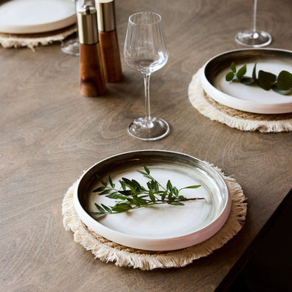 Napperons ronds en rotin – Tissés à la main 🧺 | Lot de 6 pièces ✨