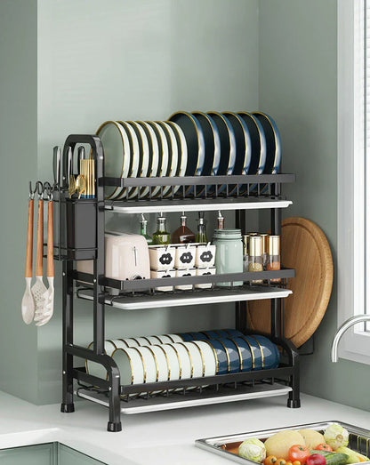 Égouttoir Compact à 3 Niveaux ,Séchage Efficace