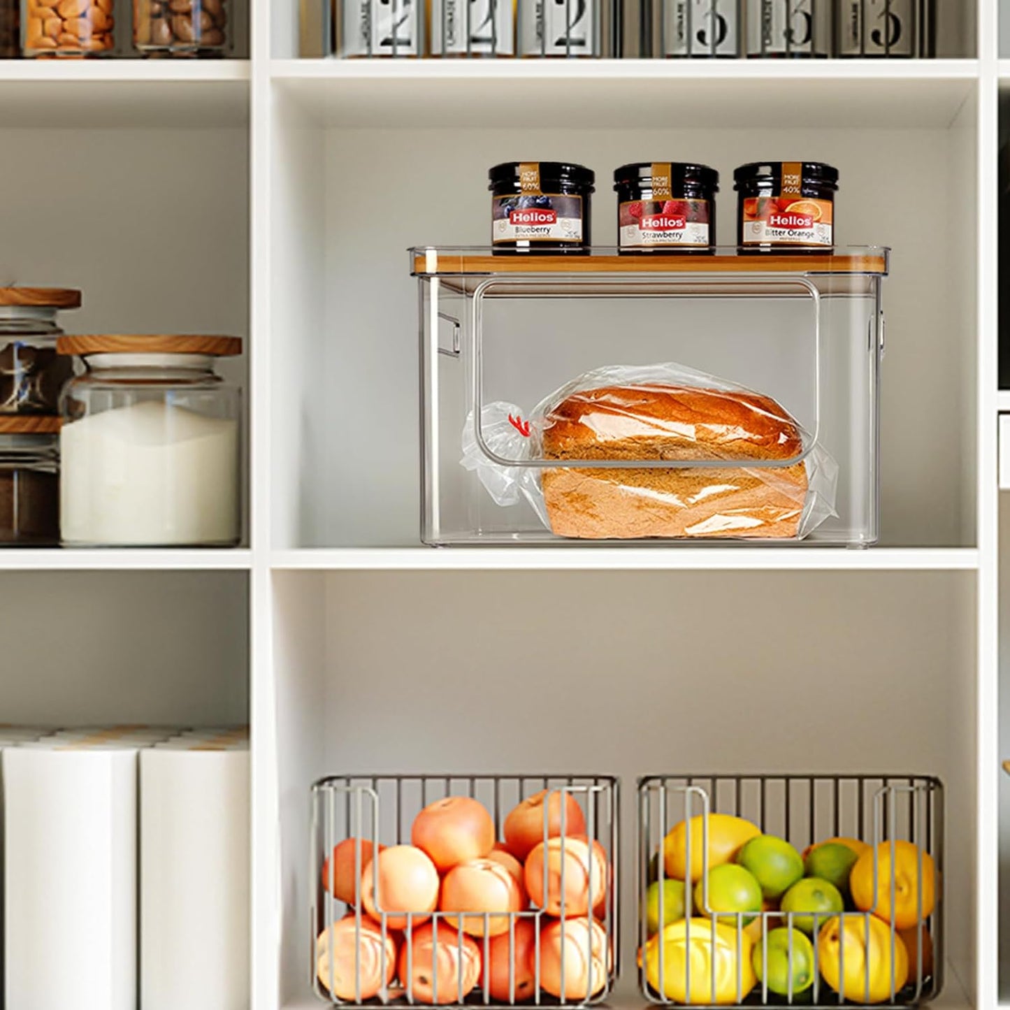 Panier Organisateur Empilable en Acrylique Transparent