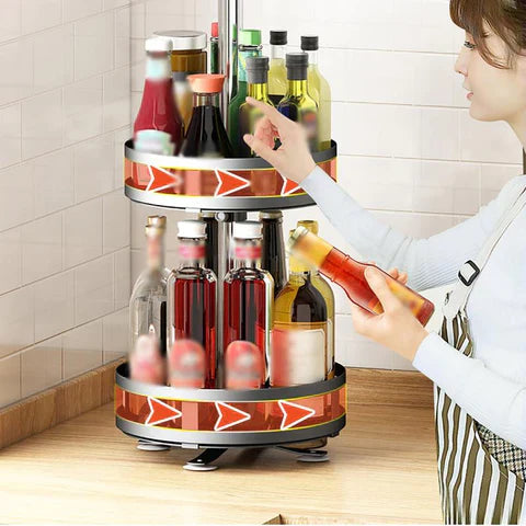 NESTO🌟 Plateau de Rangement Rotatif – Élégance & Praticité