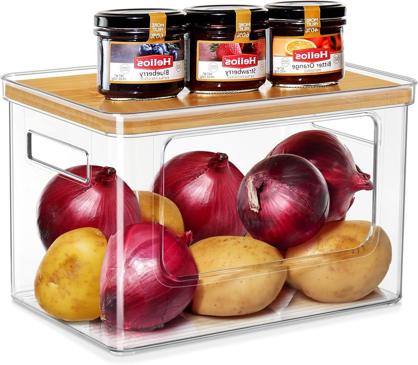 Panier Organisateur Empilable en Acrylique Transparent