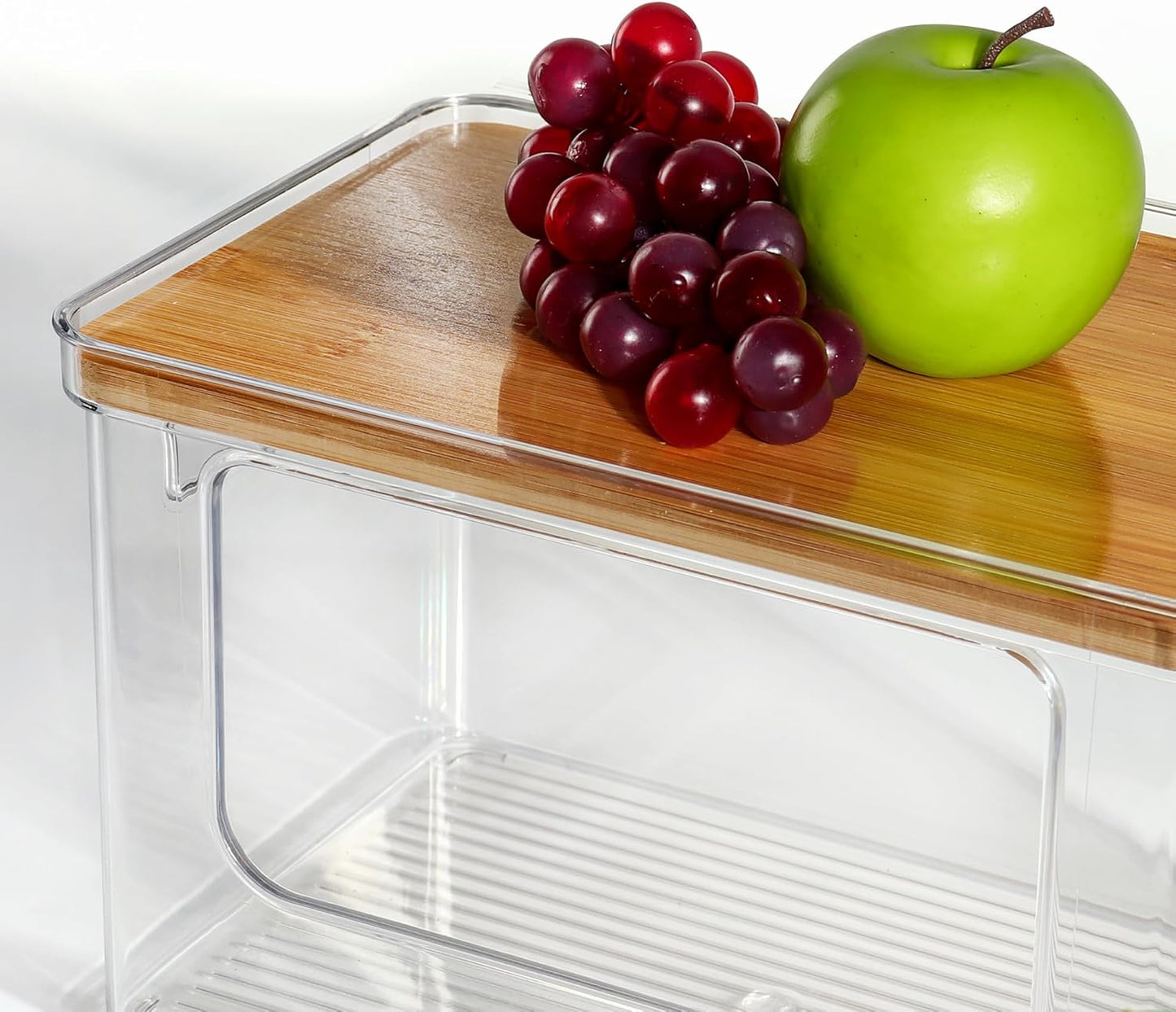 Panier Organisateur Empilable en Acrylique Transparent