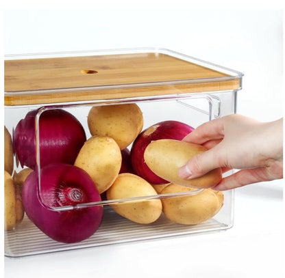 Panier Organisateur Empilable en Acrylique Transparent