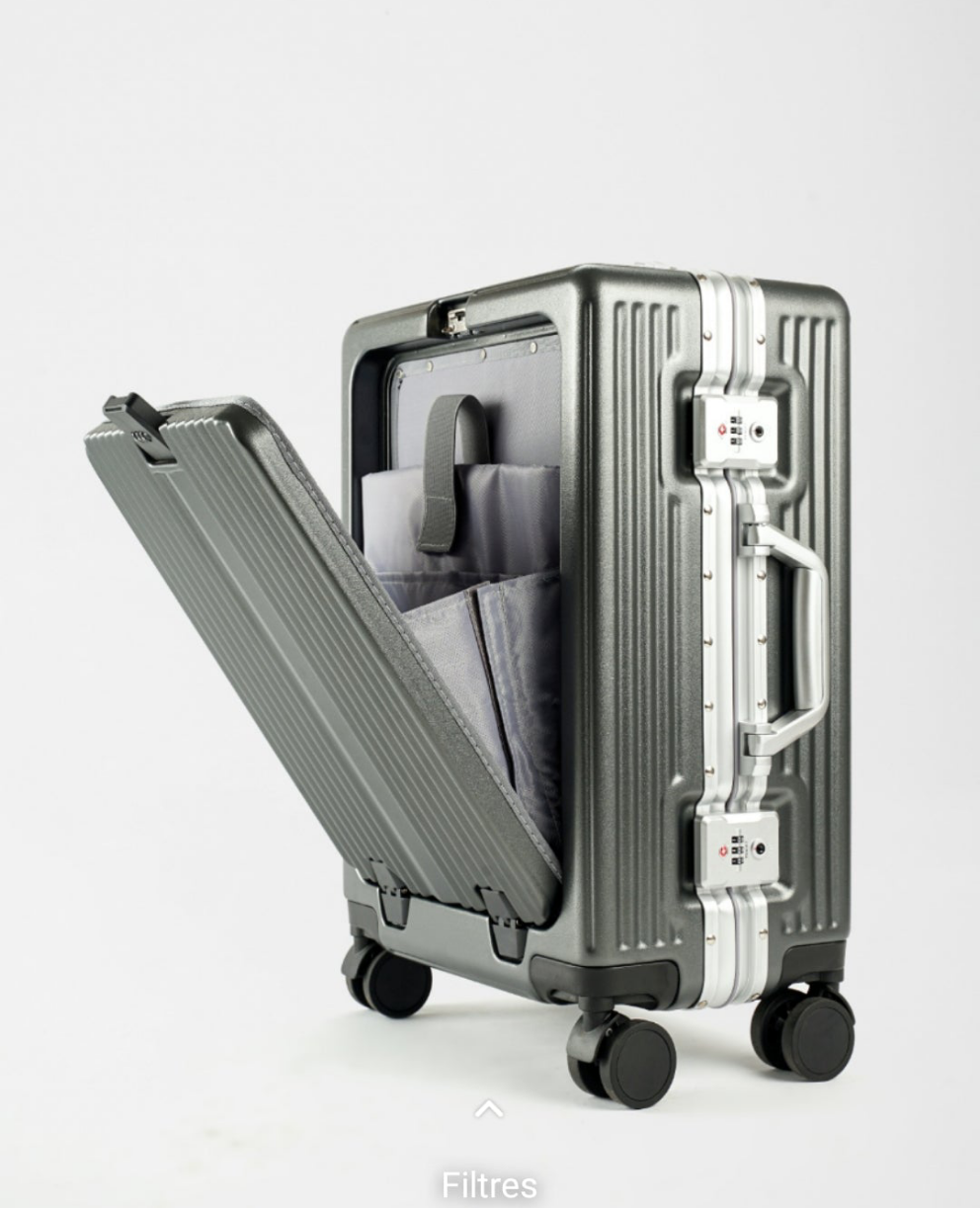 Valise Rigide Intégrale en Aluminium – Élégance, Sécurité et Résistance