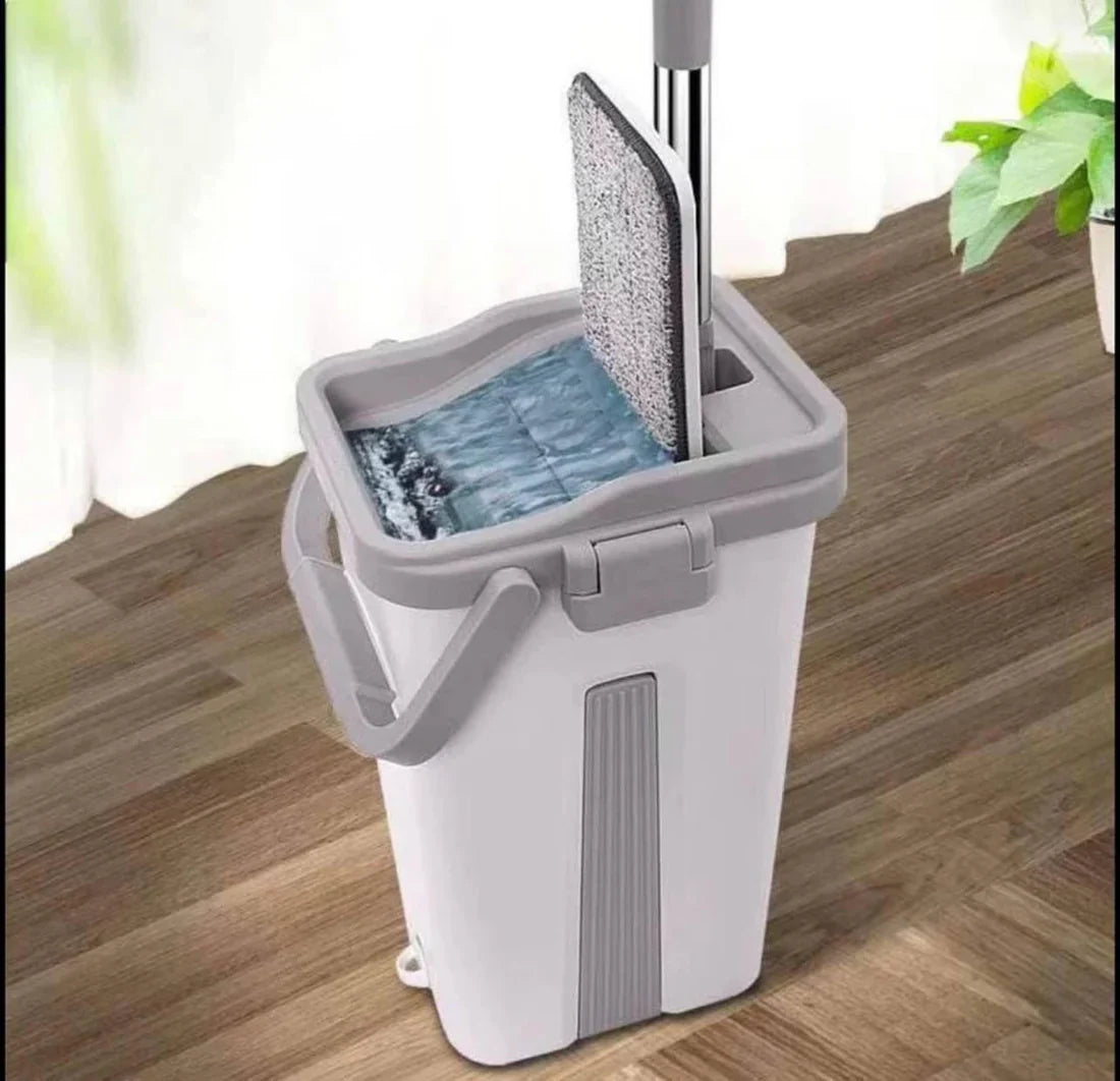 Ensemble Balai Plat et Seau Nettoyage Efficace et Pratique pour Vos Sols